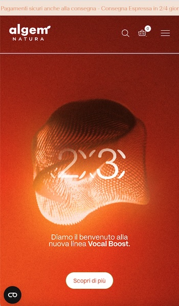 versione portrait responsive sito web aziendale