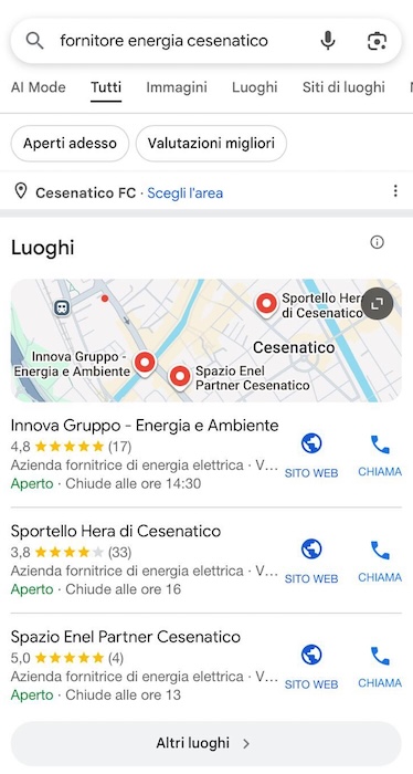 local pack google maps